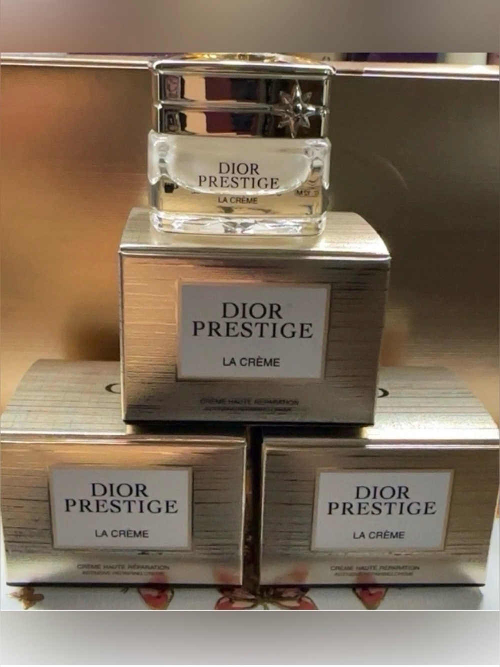 3 Dior Prestige La Crème each 0.17oz (these equalize to 0.51oz which is $165)